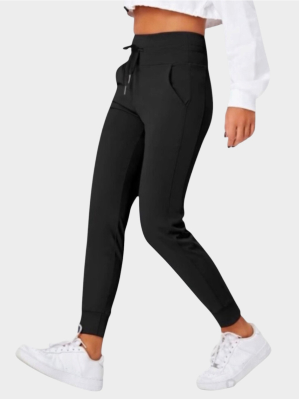 Size M (Reg) Halara High Waisted Drawstring Side Pocket Plain Jogger Pants